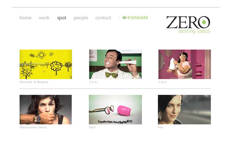 Zero spot page